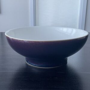 Denby Storm (retired) Stoneware Purple Plum Serving Bowl